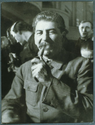 Comrade Stalin. During Second All-Union Rally of Kolkhoz Shockworkers