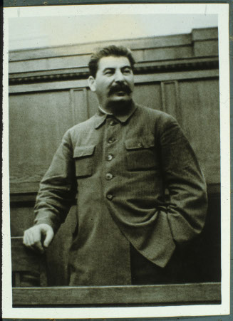 Comrade Joseph Stalin. At The Committee of 2nd Rally of Kolkhoz Shockworkers.