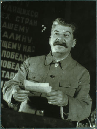 Comrade Stalin during the Celebratory Rally…