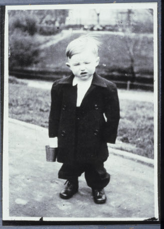 Andris Grīnbergs as a child