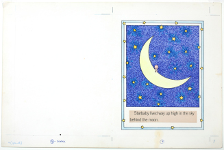 "Starbaby lived way up high in the sky behind the moon.", from Starbaby