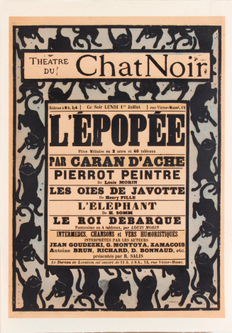 Théâtre du Chat Noir: L'Épopée par Caran d'Ache
