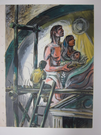 Mural Painter, Illustration Design for The Mexican Story