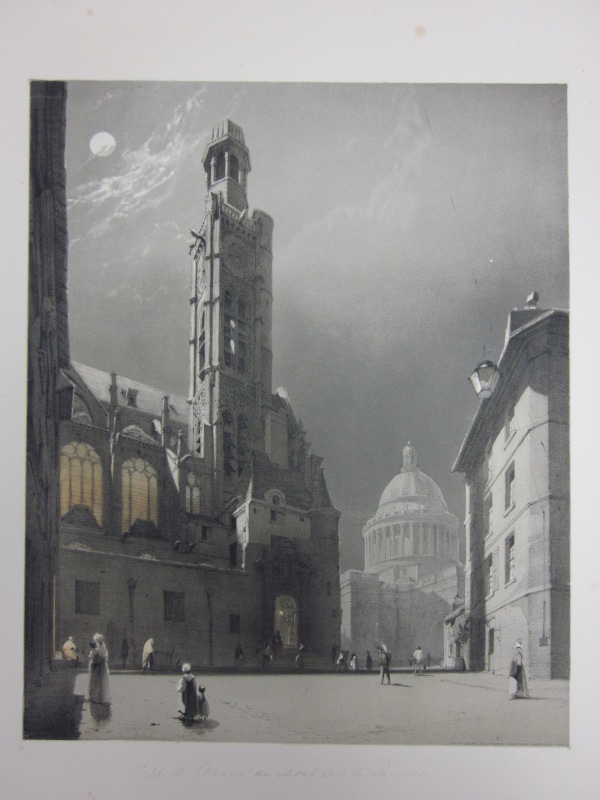 St. Etienne du Mont, Paris from the series Picturesque Architecture in Paris, Ghent, Antwerp and Rouen