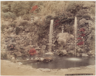 Waterfall, Kingiyo Tea House at Kiga