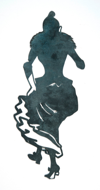 Young Woman, silhouette for an unidentified shadow play
