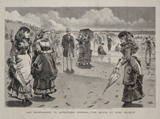 The Beach at Long Branch from Appletons' Journal, after Winslow Homer