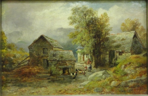 The Farmhouse (Feeding Chickens)