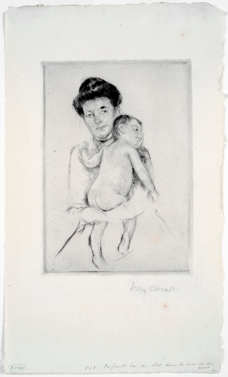 Mother Holding Her Nude Baby