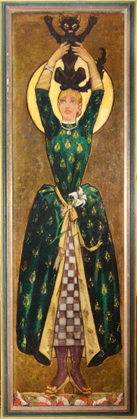 Green Virgin (or virgin with cat)