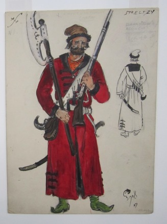 Costume design for a Soldier of Old Russia from the opera Khovanshchina