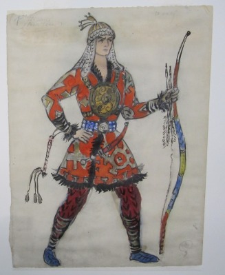 Costume design for the Chief in the Polovetskie Pliaski (Polovetsian Dances) from the opera Prince Igor
