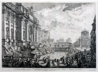 View of the Trevi Fountain, formerly the Acqua Vergine, no 32 from the series Views of Rome