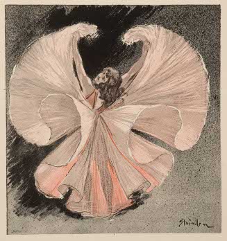 "La Loïe Fuller aux Folies-Bergère," cover for Gil Blas Illustré, December 25, 1892, no. 52