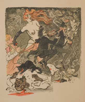 "Les Fous" par Emile Goudeau, cover for Gil Blas Illustré, December 5, 1895