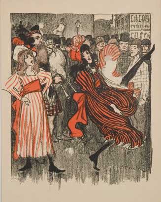 "Passe le Détriot" par Gabriel Mourey, cover for Gil Blas Illustré, March 19, 1895, no. 10