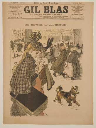 "Les Trottins" par Hean Reibrach, cover for Gil Blas Illustré, April 1, 1898, no. 13