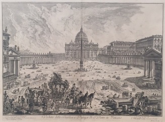 View of the Basilica and Piazza of St. Peter's in the Vatican, no. 29 from the series Views of Rome