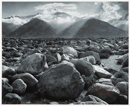 Mount Williamson, Sierra Nevada, from Manzanar, California