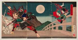 Ushiwaka and Benkei duelling on Gojo Bridge: An episode from the Chronicles of Yoshitsune