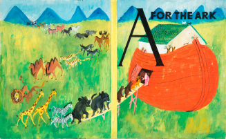Book Jacket Design for A for the Ark