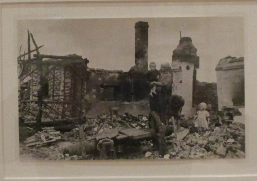 Ruthlessness Of Fascists. Near A Destroyed Homestead