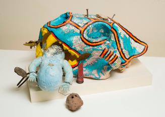 Untitled (Lion's Skull and Baby Doll)