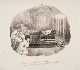 Guillaume le Conquerant rapporté après sa mort à l'eglise de Boscherville