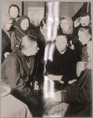 N.K. Krupskaia With Working Women
