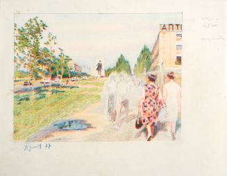 Krasikov Street (study for the painting)