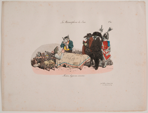 Misère, hypocrisie, convoitise, no. 14 from Les Métamorphoses du Jour