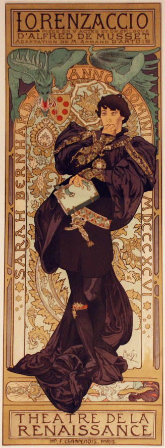 Lorenzaccio - Sarah Bernhardt, Théâtre de la Renaissance
