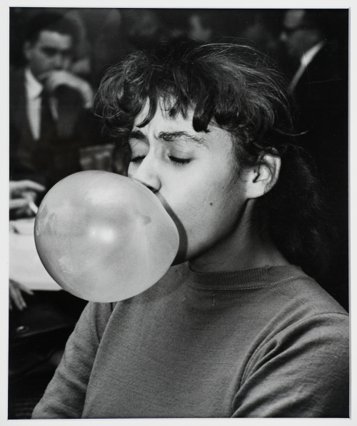 Girl Blowing Bubble