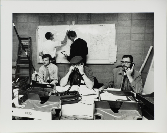 Untitled (Men in office with site plans) from the portfolio Working