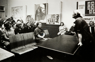 Meeting of the Brigade of Communist Labor (Vereteno Factory, Leningrad)