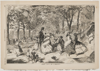 The Boston Common from Harper's Weekly, May 22, 1858