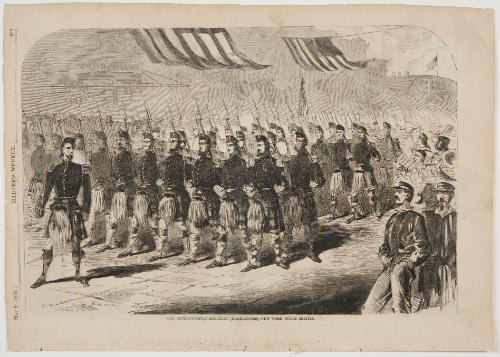 The Seventy-Ninth Regiment (Highlanders) New York State Militia from Harper's Weekly, May 25, 1861