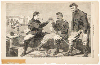 Thanksgiving Day in the Army After Dinner: The Wish-Bone from Harper's Weekly, December 3, 1864