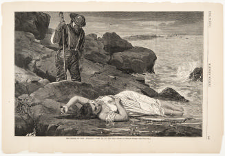 The Wreck Of The Atlantic-Cast Up By The Sea from Harper's Weekly, April 26, 1873