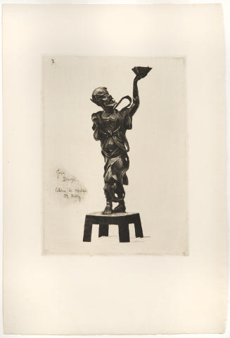 Genie bronze from the series Japonisme Dix Eaux-Fortes