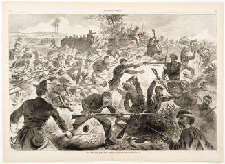 The War For The Union -  A Bayonet Charge from Harper's Weekly, July 12, 1862