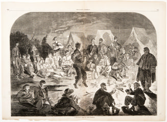 A Bivouac Fire On the Potomac from Harper's Weekly