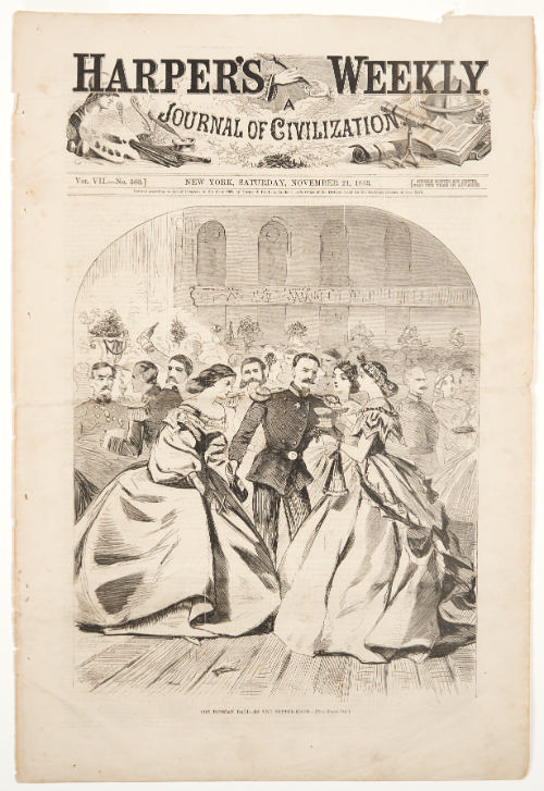 The Russian Ball - In the Supper-Room from Harper's Weekly, November 21, 1863