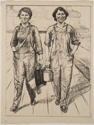 Women's Work:  On the Railway - Engine and Carriage Cleaners