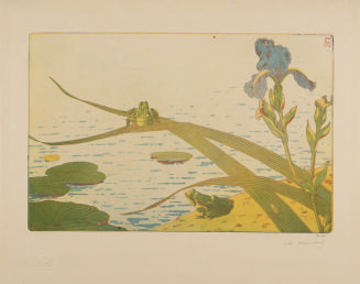 Iris and Frogs from L'Estampe originale, album 8
