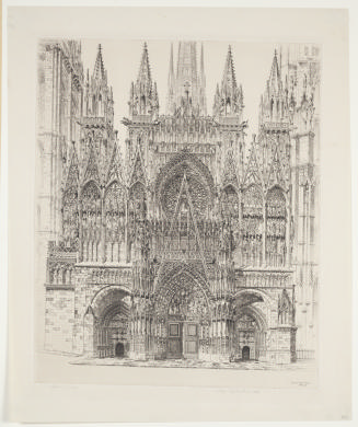 Lace in Stone, Rouen Cathedral, No. 18 from the French Church Series