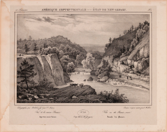 View on the Passaic River, after Jacques Gérard Milbert