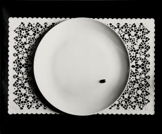 Pea on Plate, from the series Place Mat Photographs