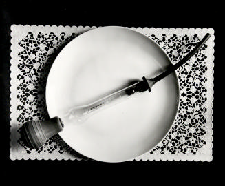 Syringe on Plate, from the series Place Mat Photographs