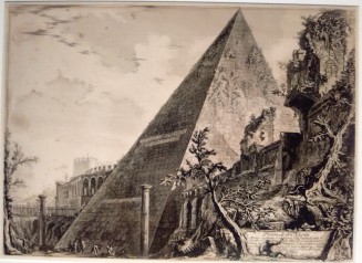 The Pyramid of Caius Cestius from the series Views of Rome